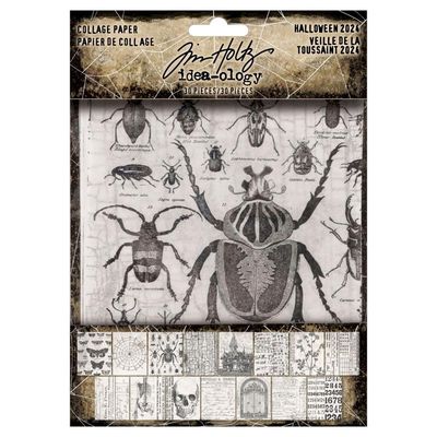 Tim Holtz Idea-ology Halloween 2024 Collage Paper 30/pkg