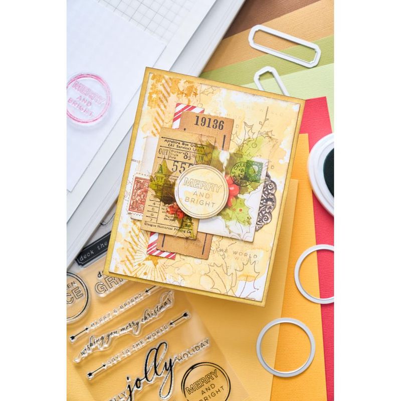 49 and Market Stamps with Framelits - Jolly Sentiments