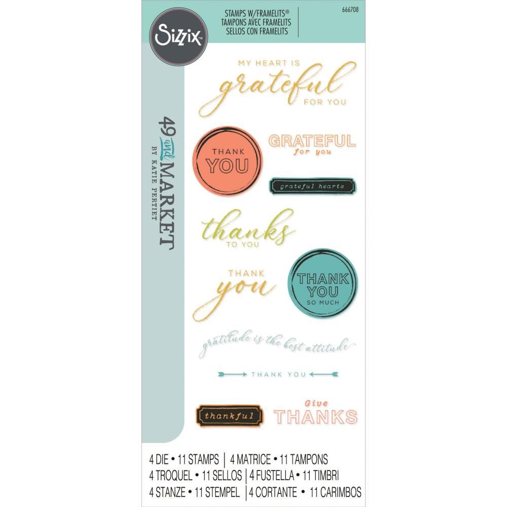 49 and Market Stamps with Framelits - Thankful Sentiments