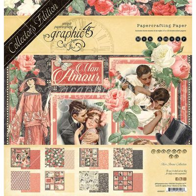 Graphic 45 Mon Amour Collection Pack 12&quot;X12&quot;
