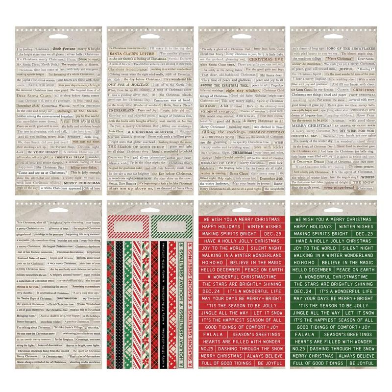 Tim Holtz Idea-ology Christmas 2024 Sticker Book 432/pkg