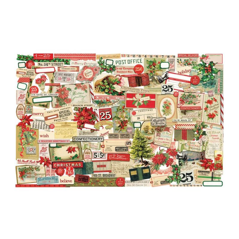 Tim Holtz Idea-ology Christmas 2024 Ephemera Pack 140/pkg