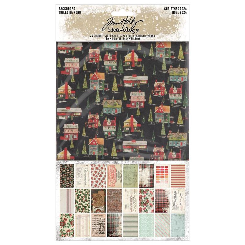 Tim Holtz Idea-ology Christmas 2024 Backdrops