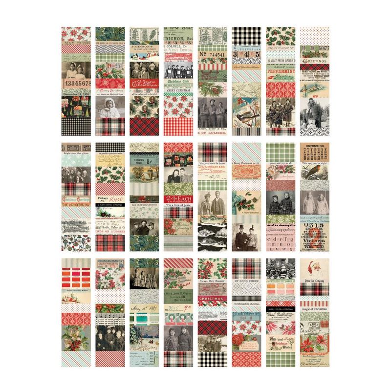 Tim Holtz Idea-ology Christmas 2024 Collage Strips large 24/pkg