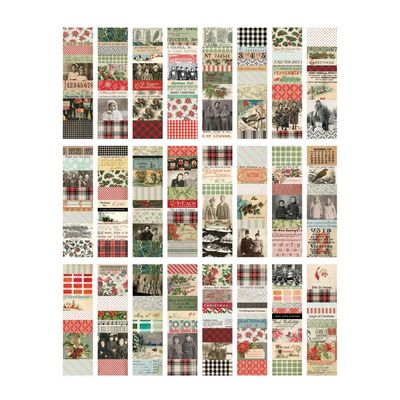 Tim Holtz Idea-ology Christmas 2024 Collage Strips large 24/pkg