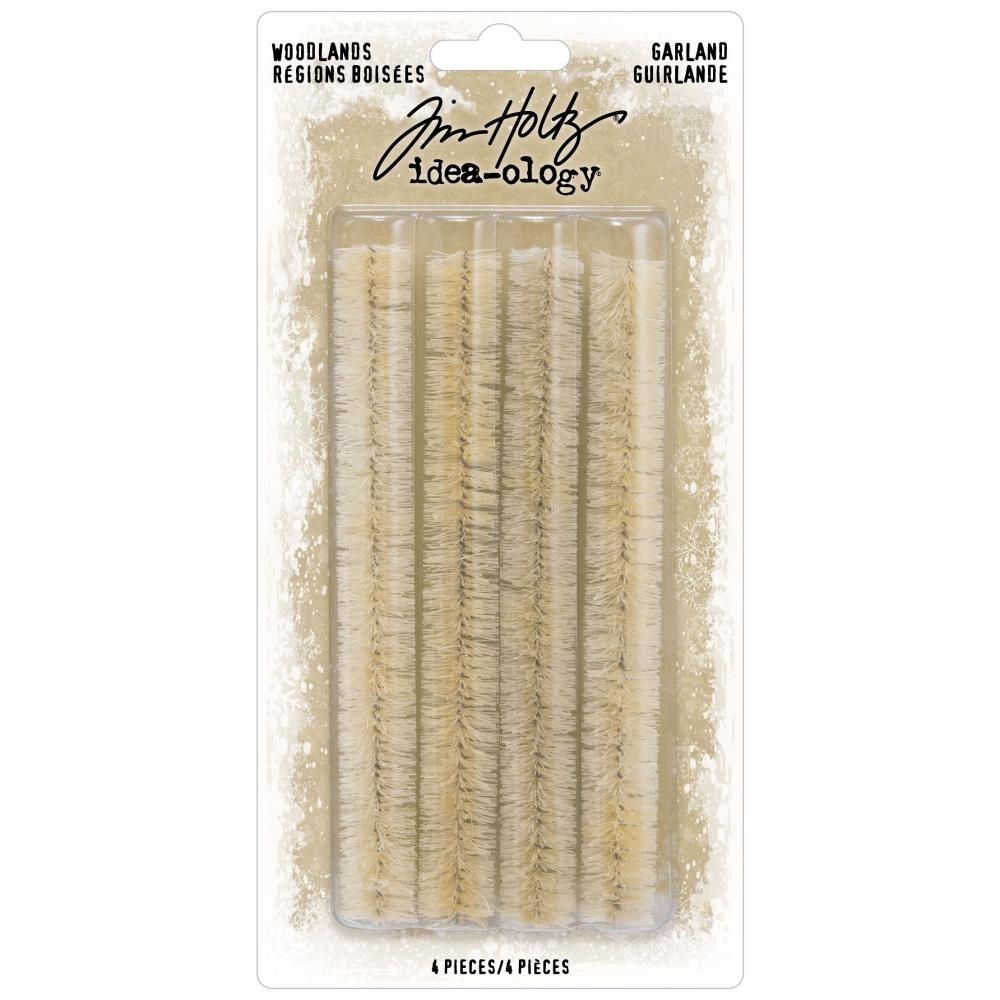 Tim Holtz Idea-ology Christmas 2024 Woodlands Garland 4/pkg