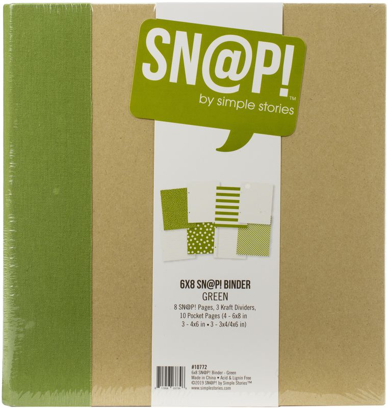 Simple Stories SN@P Binder 6x8&quot; Green