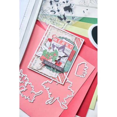 49 and Market Stamps with Framelits - Pencil Line Holly
