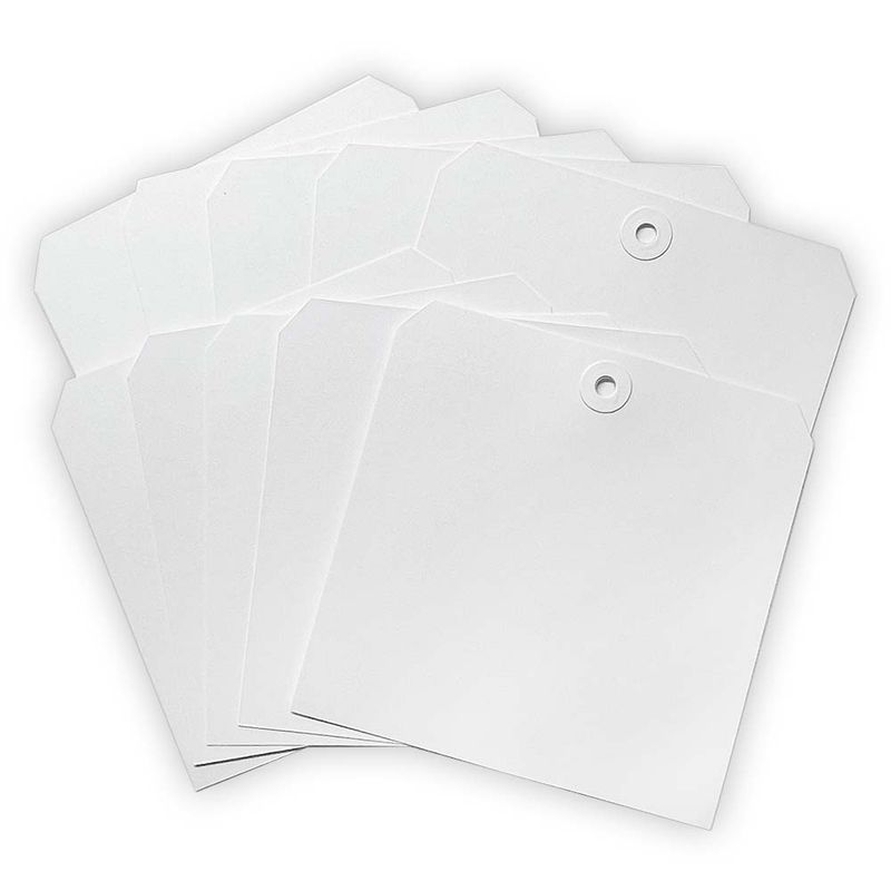 Dina Wakley MEdia Square Tags With Reinforced Holes - Assorted