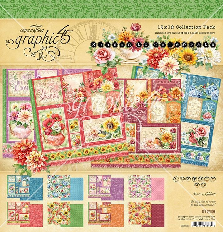 Graphic 45 Season To Celebrate Collection Pack 12&quot;X12&quot;