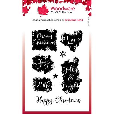 Woodware Clear Stamps Singles Christmas Patches 4&quot;X6&quot;