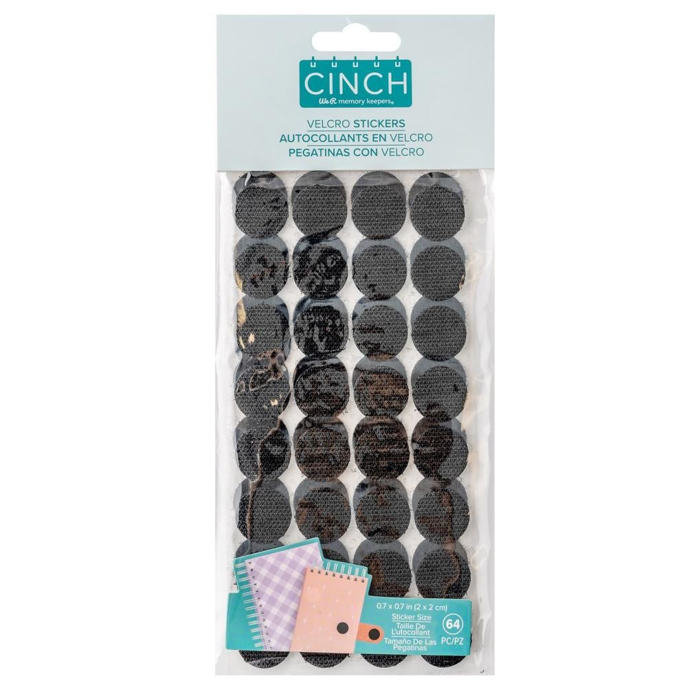 We R Memory Keepers Cinch Hook &amp; Loop Stickers 64/Pkg
