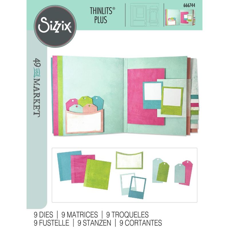 49 and Market Thinlits Plus Die Set - Journal Essential Pages