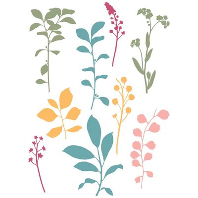 49 and Market Stamps - Fine Stems 01