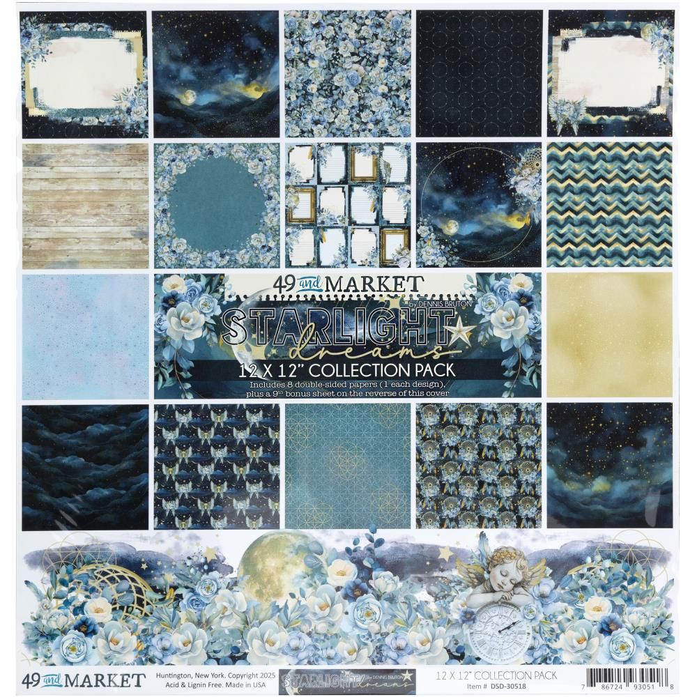 49 and Market Starlight Dreams by Dennis Bruton - Assorted, Style: 12x12 Paper Collection Pack