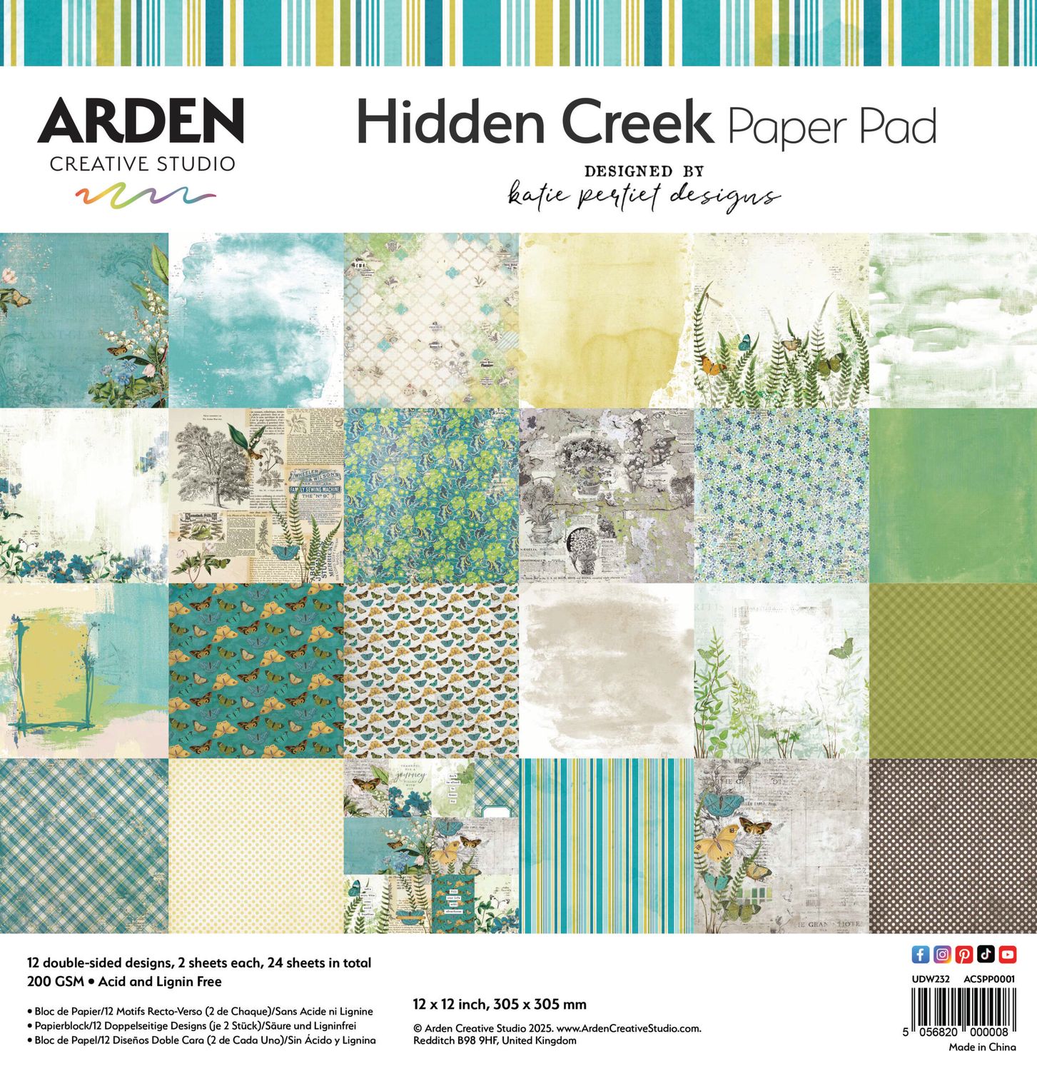 Arden Creative Studio - Hidden Creek by Katie Pertiet - Assorted, Style: 12x12 Paper Collection Pack