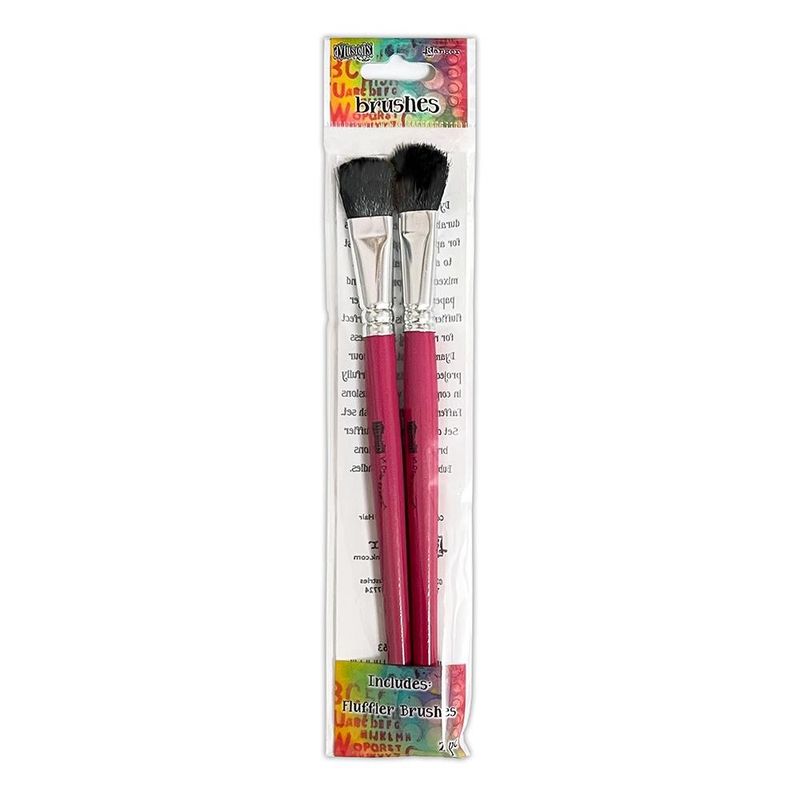 Dylusions Fluffier Brush Set 2/pkg