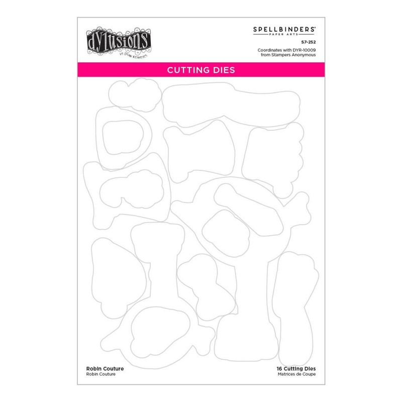 Dylusions Dies by Spellbinders Robin Couture 16/pkg