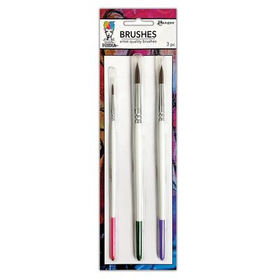 Dina Wakley MEdia Brush - Soft Bristle #2, #8 and #12 3/pkg
