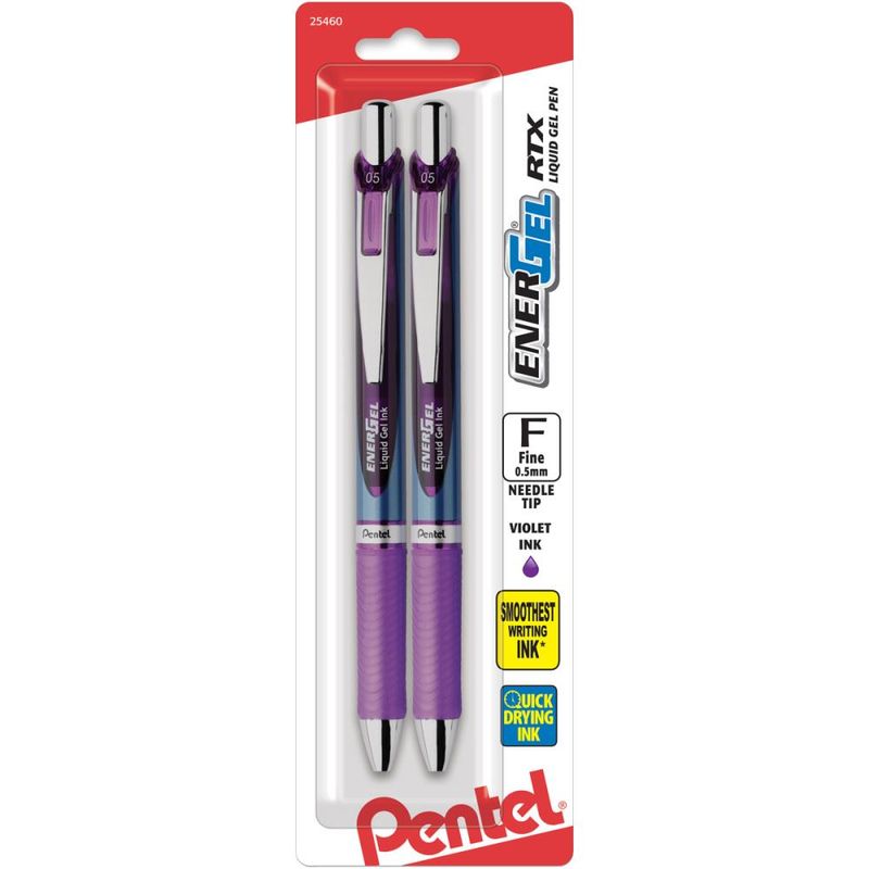 Pentel Liquid Gel Pen - Voilet ink - 0.5mm 2/pkg