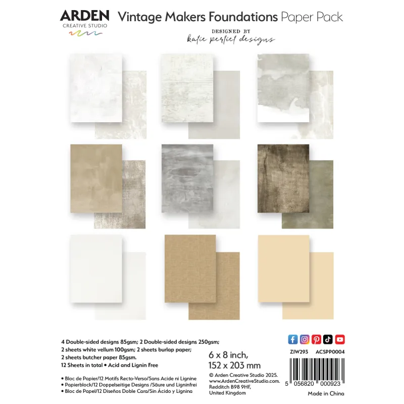 Arden Creative Studio - Vintage Makers by Katie Pertiet - Assorted