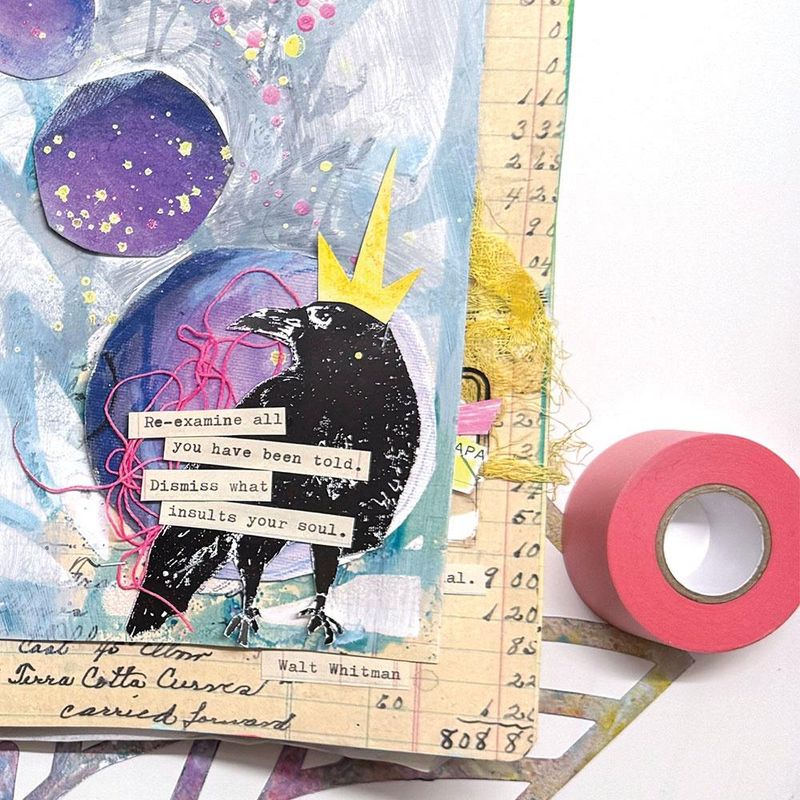 Dina Wakley MEdia Pink Tape