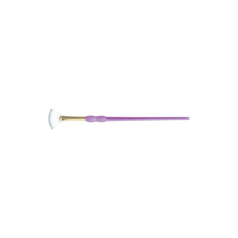 Crafter&#39;s Choice White Taklon Fan Brush - Assorted