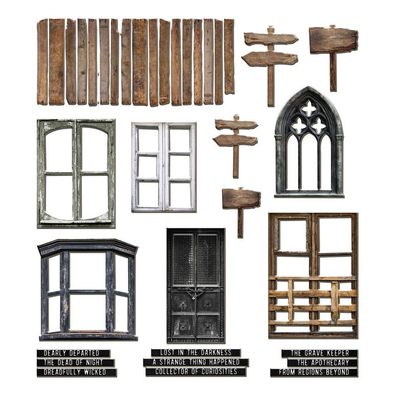 Tim Holtz Idea-ology Halloween 2025 Baseboards 36/pkg