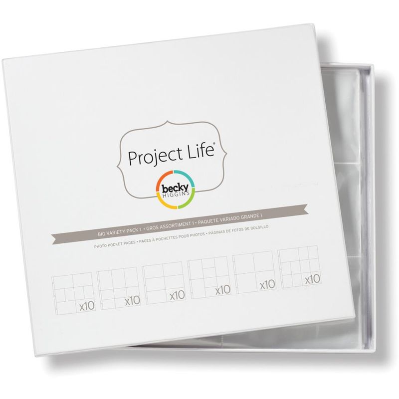 Project Life Big Variety Pack 1 Page Protectors 60/pkg