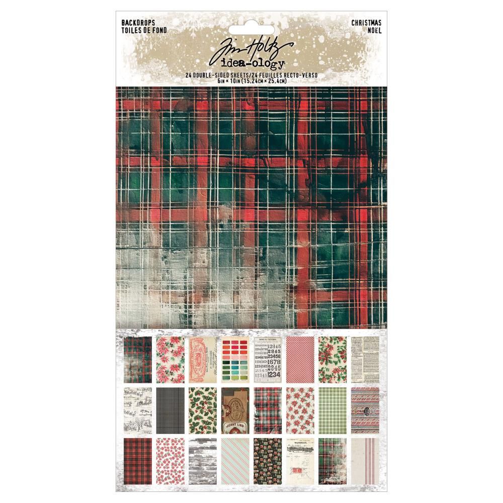 Tim Holtz Idea-ology Christmas 2025 Backdrops