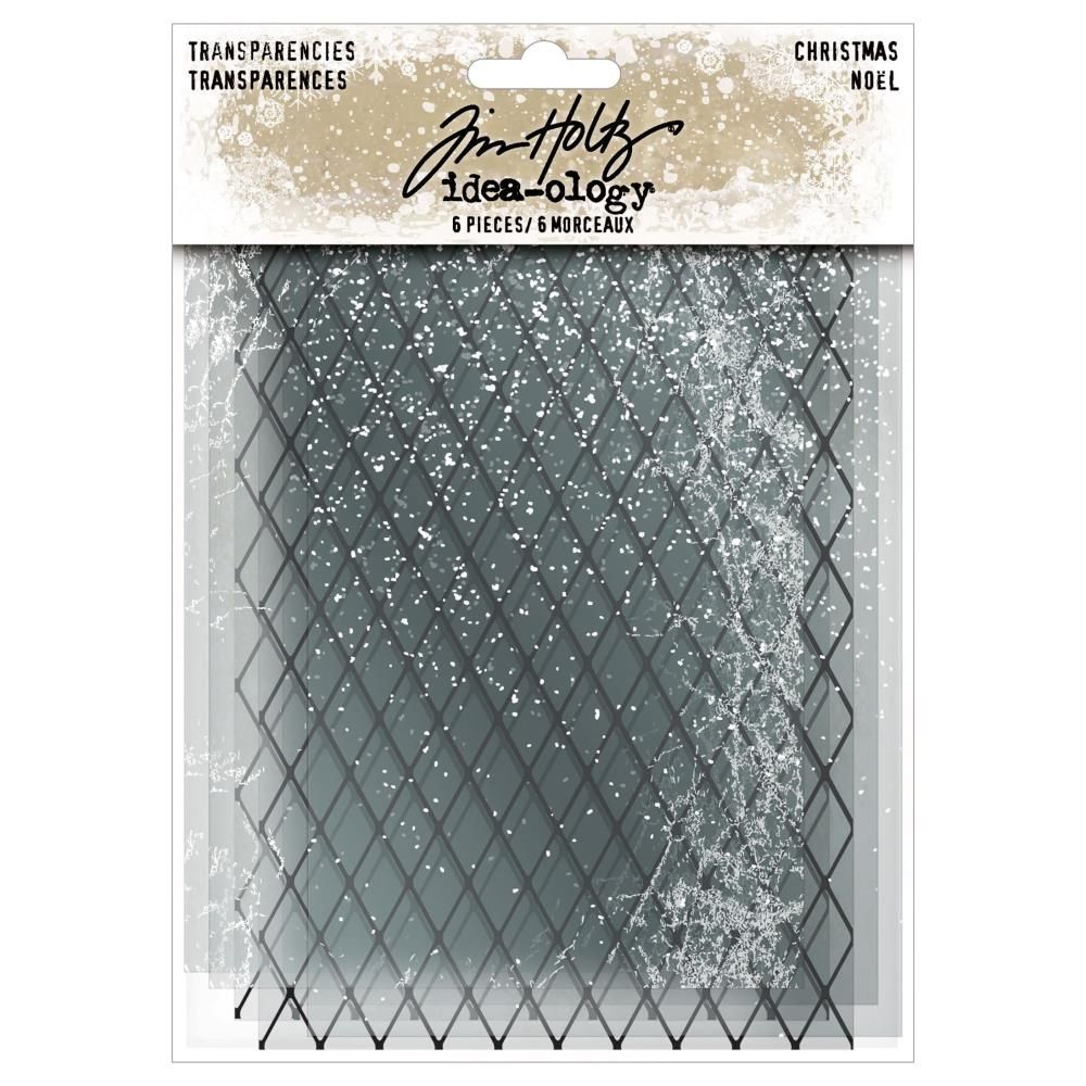 Tim Holtz Idea-ology Christmas 2025 Transparencies 6/pkg