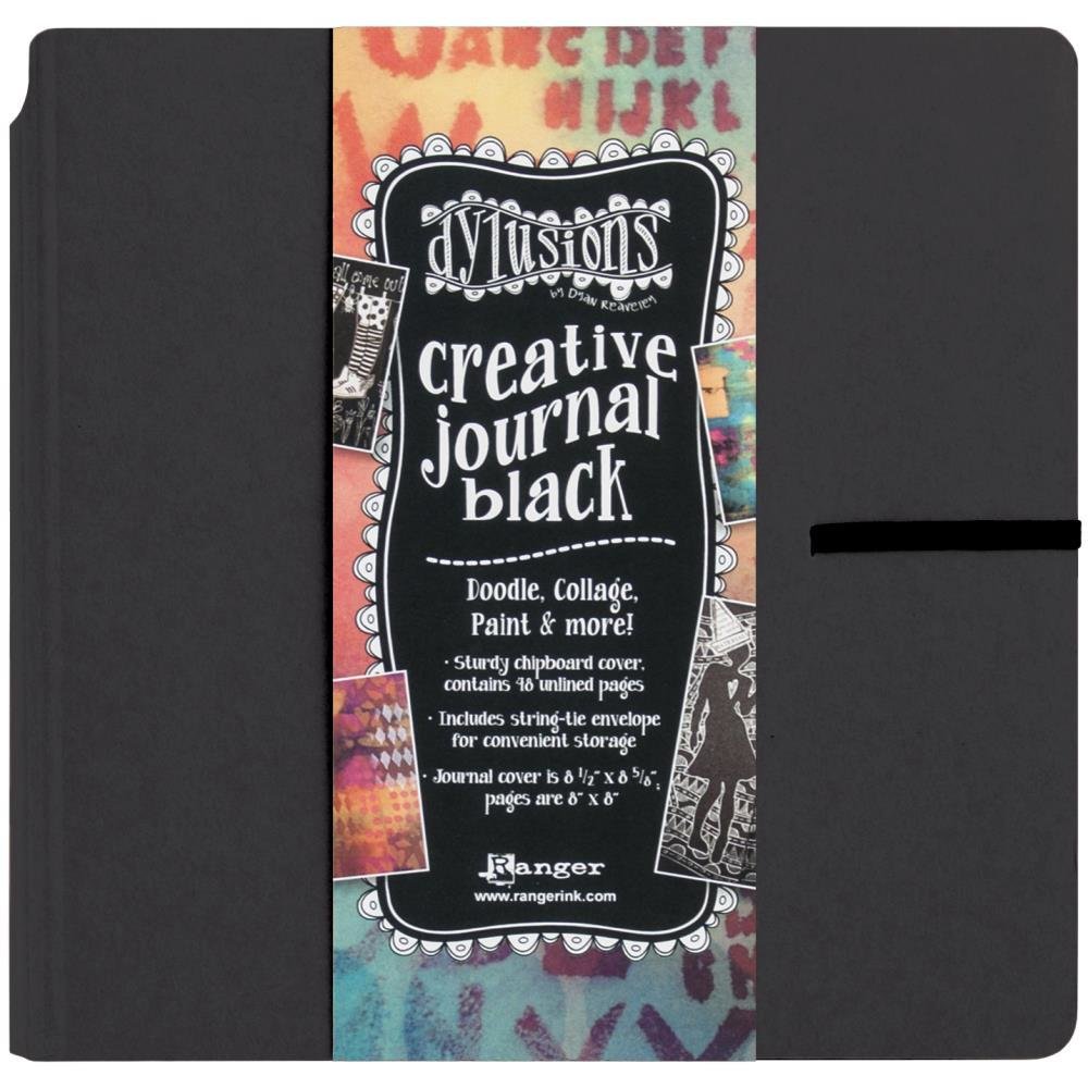 Dylusions Creative Journal Black 8.75"x9"