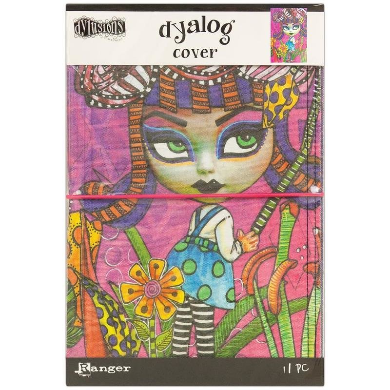 Dylusions Dyalog Canvas Printed Cover 5"X8" - Assorted