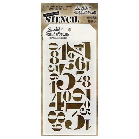 Tim Holtz Layering Stencil 4.125&quot;X8.5&quot; - Assorted