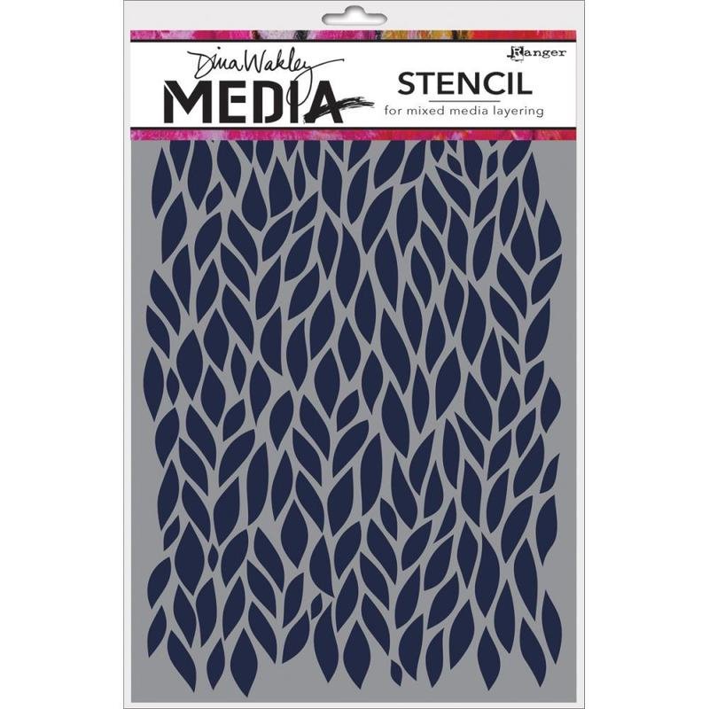 Dina Wakley MEdia Stencils 9&quot;X6&quot; - Assorted