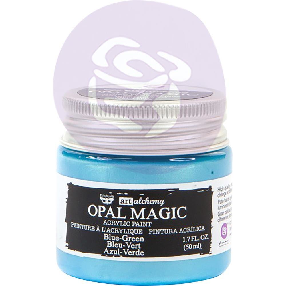Finnabair Art Alchemy Opal Magic Acrylic Paint - Assorted, Colour: Blue-Green