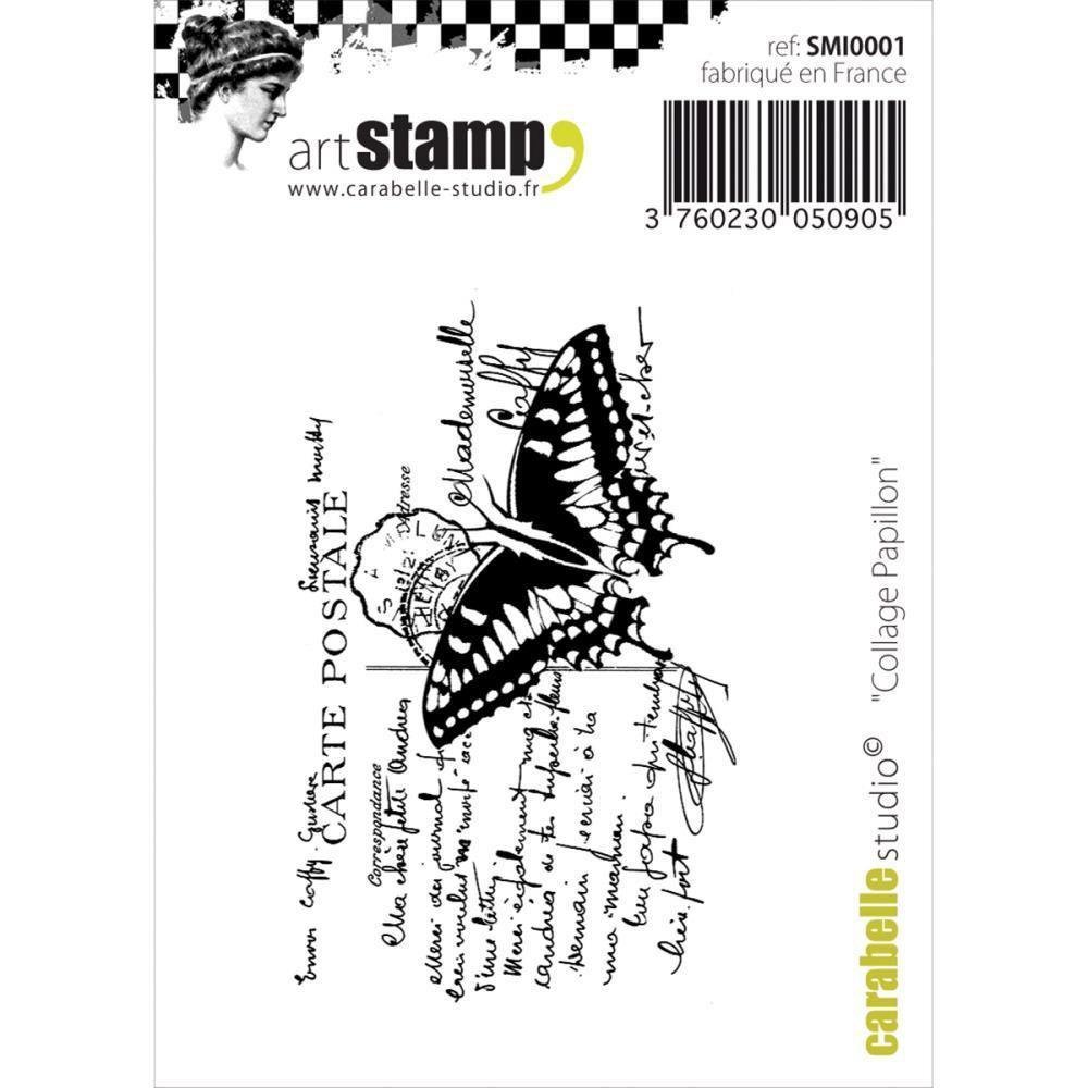 Carabelle Studio Art Stamp 2.75&quot;x3.75&quot; - Assorted, Title: Butterfly Collage