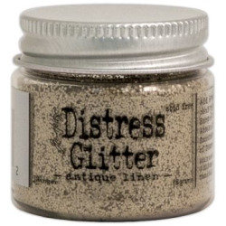 Tim Holtz Distress Glitter 18g - Assorted, Colour: Antique Linen