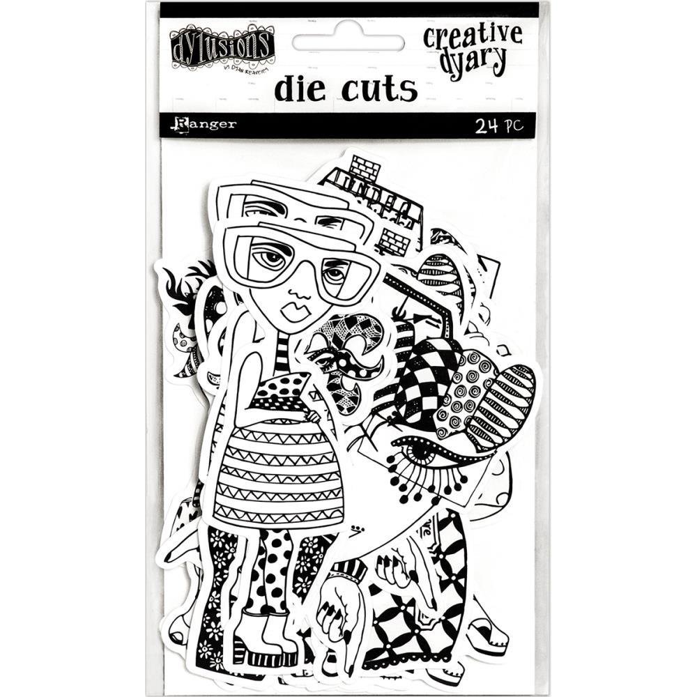 Dylusions Creative Dyary Die Cuts - Assorted, Style: Set 1