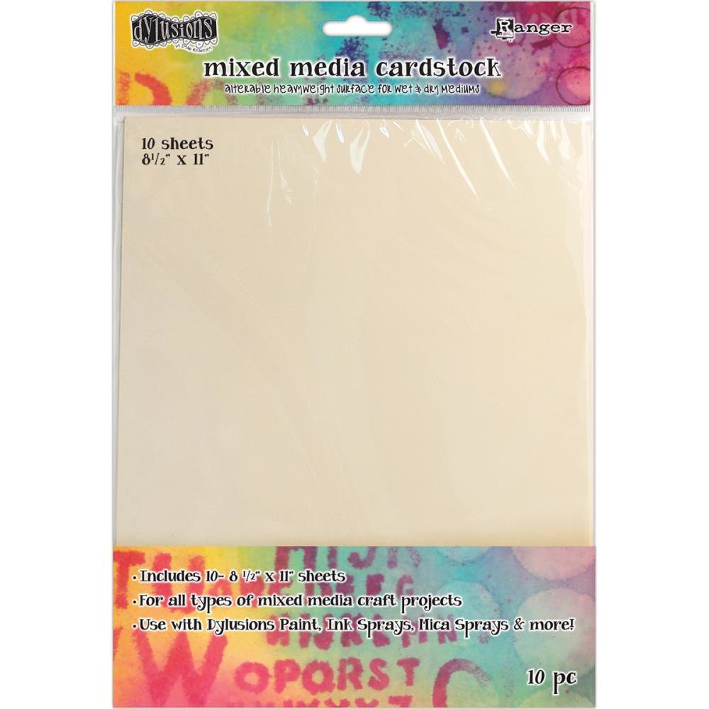Dylusions Mixed Media Cardstock 10/Pkg