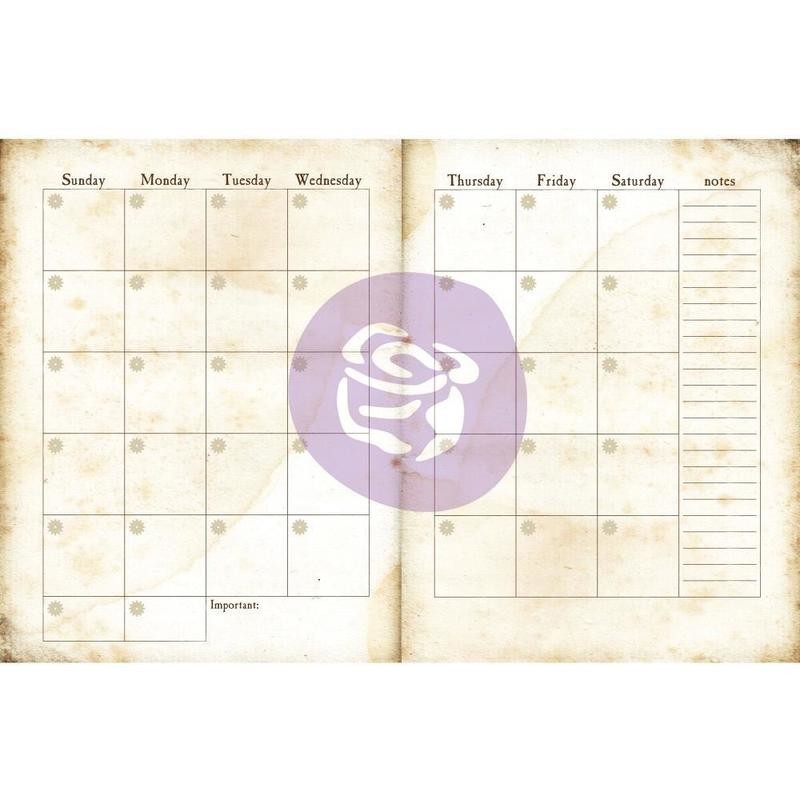 Finnabair Art Daily Planner Insert 6"X7.7" Monthly