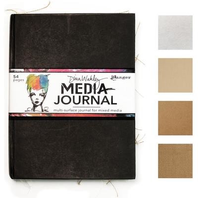 Dina Wakley MEdia Journal 8&quot;X10&quot; Black