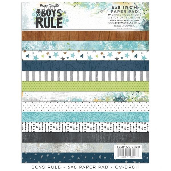 Cocoa Vanilla Boys Rule 6"x8" Paper Pad