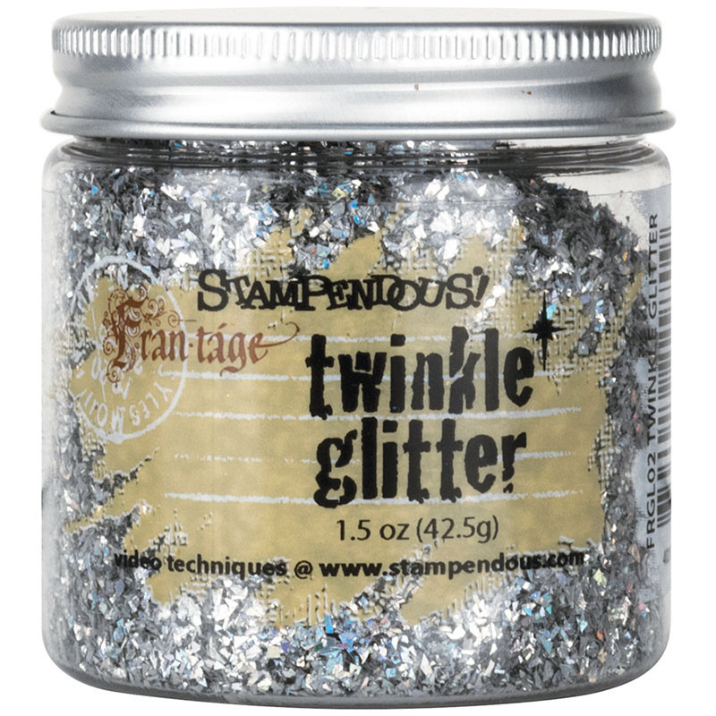 Stampendous Frantage Vintage Twinkle Glitter Silver