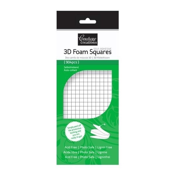 Couture Creations 3D Foam Squares White