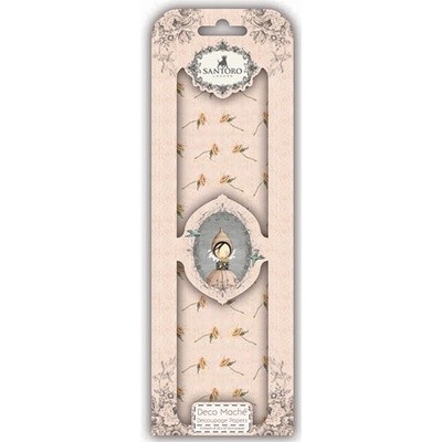 Santoro Decoupage Paper Sheets Pink Flowers