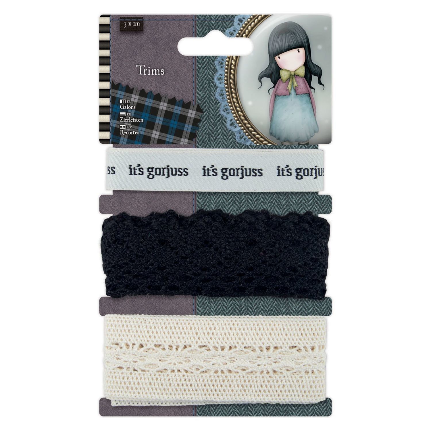 Santoro Gorjuss Tweed Trims