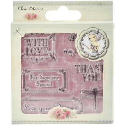 Santoro Mirabelle 2 Clear Stamps Sentiment