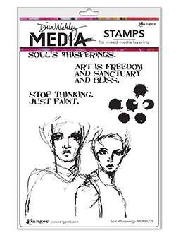 Dina Wakley Media Cling Stamps Soul Whisperings