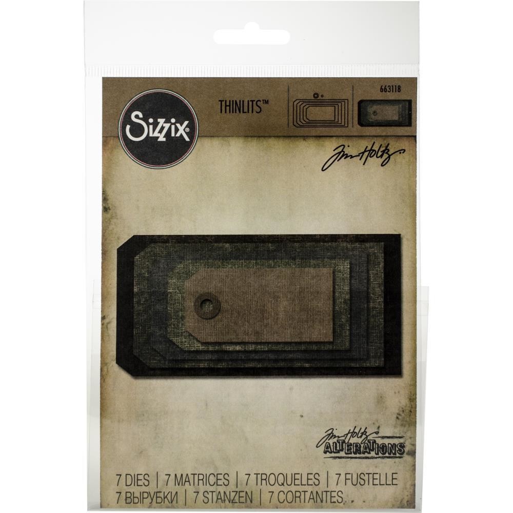 Tim Holtz Sizzix Thinlits Dies Stacked Tags